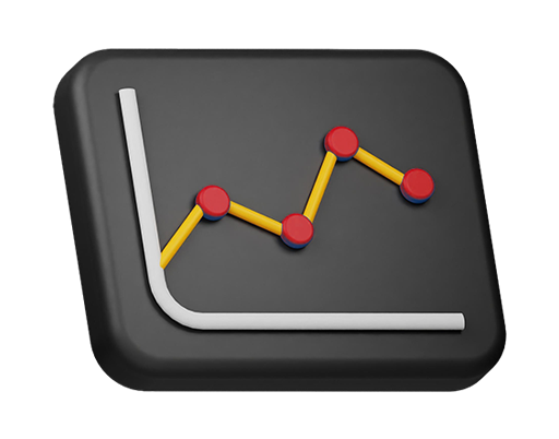 line-chart-down-3d-icon-isolated-white-background - Copy